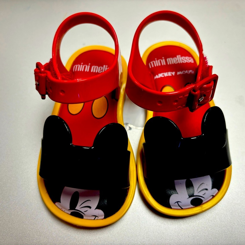 Mini Melissa Mickey Mouse Sandals size 5